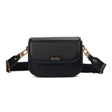 Bolsa Transversal Santa Lolla Preta Logo Metal