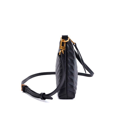 Bolsa Transversal Santa Lolla Preta Matelassê