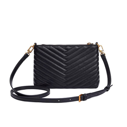 Bolsa Transversal Santa Lolla Preta Matelassê