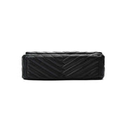 Bolsa Transversal Santa Lolla Preta Matelassê Corrente