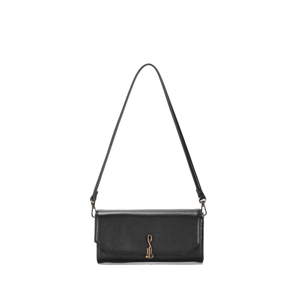 Bolsa Transversal Santa Lolla Preta Monograma