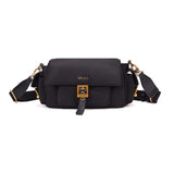 Bolsa Transversal Santa Lolla Preta Nylon Alça Ajustável