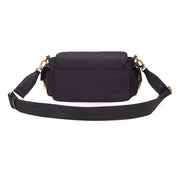 Bolsa Transversal Santa Lolla Preta Nylon Alça Ajustável