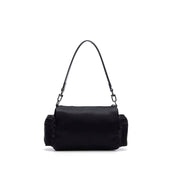Bolsa Transversal Santa Lolla Preta Nylon Zíper