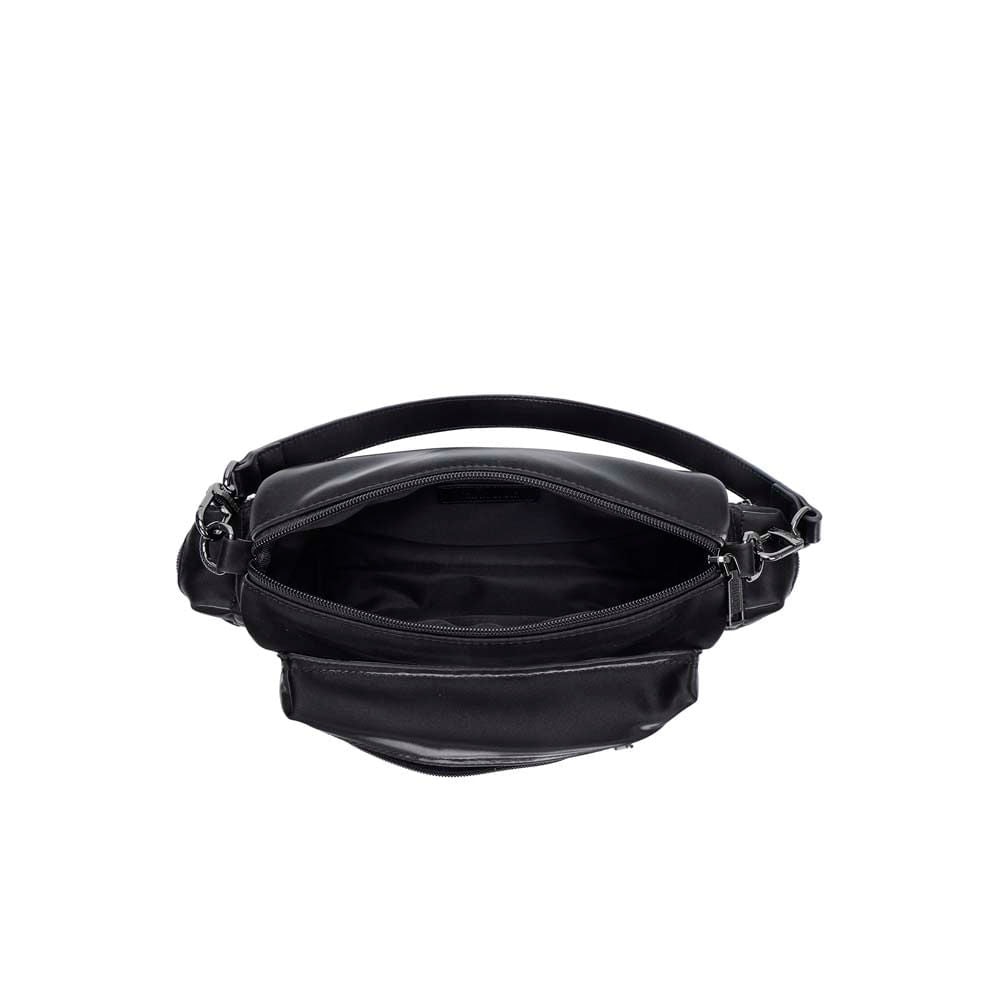 Bolsa Transversal Santa Lolla Preta Nylon Zíper