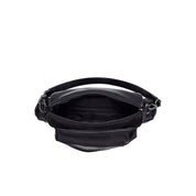 Bolsa Transversal Santa Lolla Preta Nylon Zíper