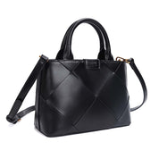 Bolsa Transversal Santa Lolla Preta Recortes Geométricos