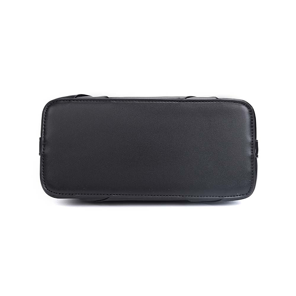 Bolsa Transversal Santa Lolla Preta Recortes Geométricos