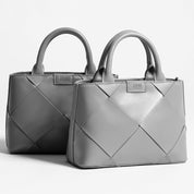 Bolsa Transversal Santa Lolla Preta Recortes Geométricos