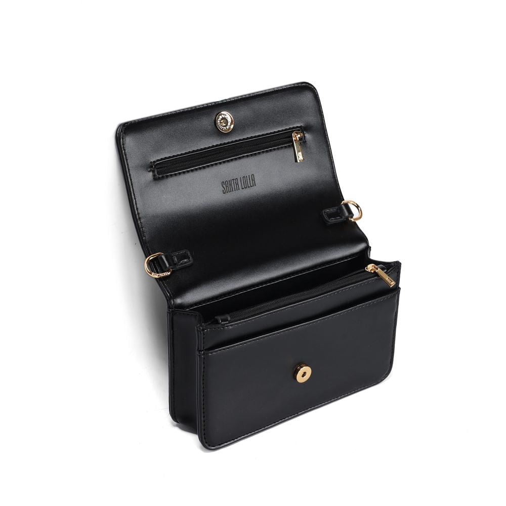 Bolsa Transversal Santa Lolla Preta Soft