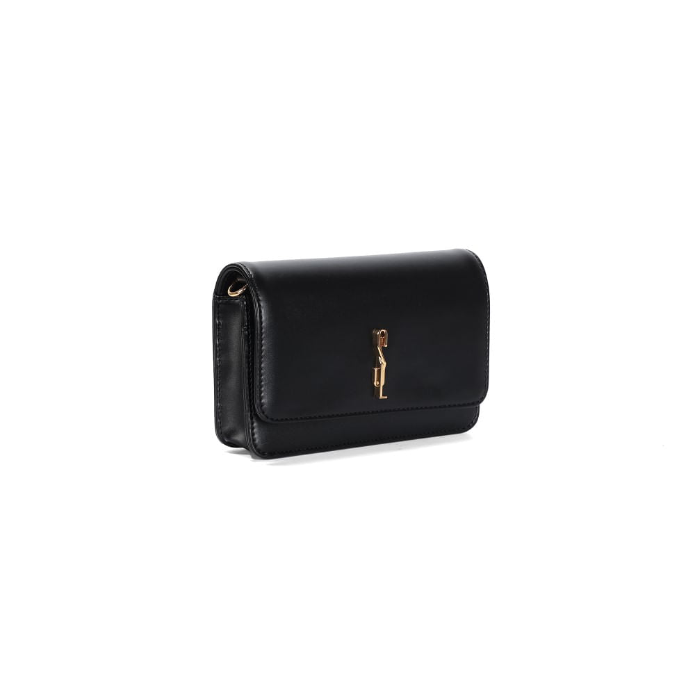 Bolsa Transversal Santa Lolla Preta Soft