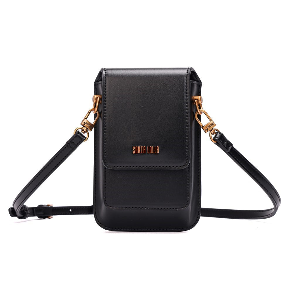 Bolsa Transversal Santa Lolla Preta Soft