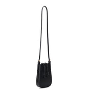 Bolsa Transversal Santa Lolla Preta Soft Alça Fina