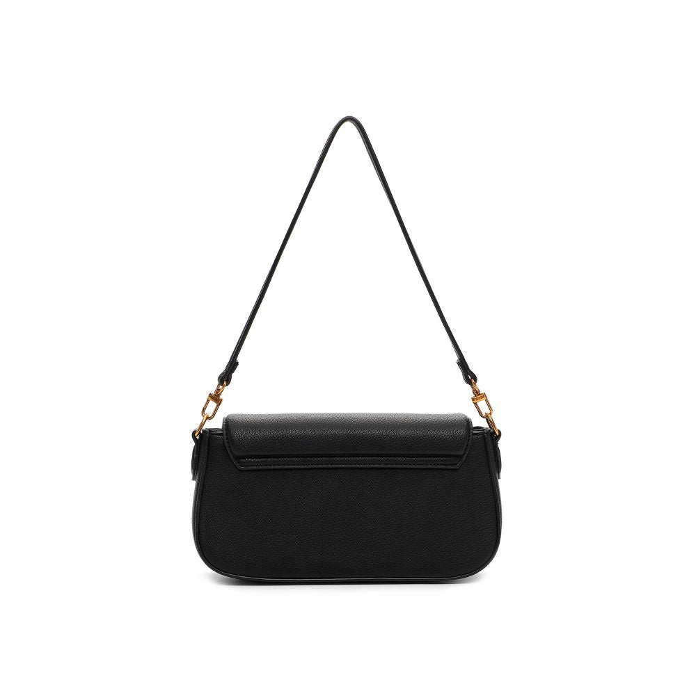 Bolsa Transversal Santa Lolla Preta Textura Floater