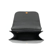 Bolsa Transversal Santa Lolla Preta Texturizada