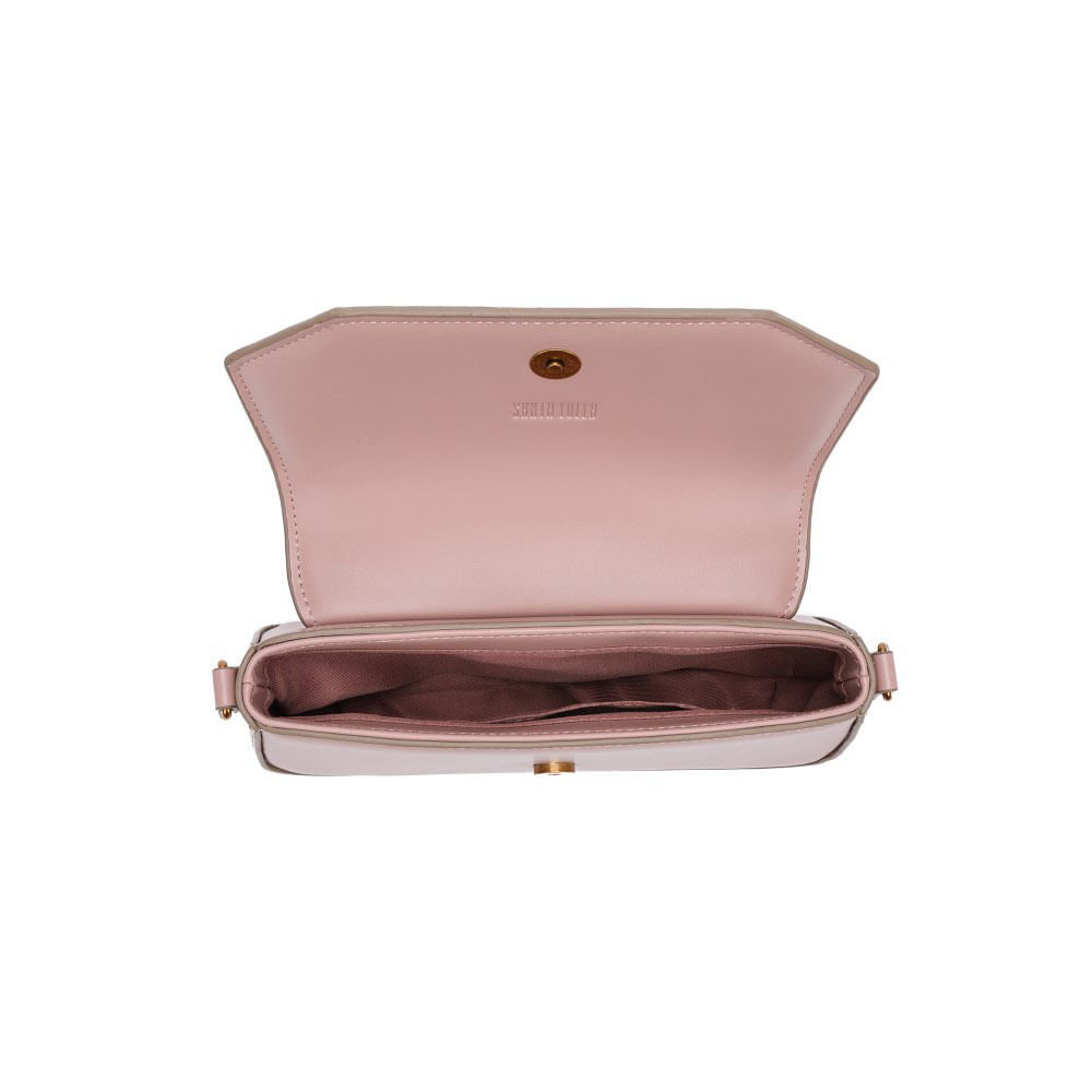 Bolsa Transversal Santa Lolla Rosa Alça Regulável