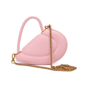 Bolsa Transversal Santa Lolla Rosa Corrente Dourada