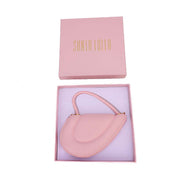 Bolsa Transversal Santa Lolla Rosa Corrente Dourada