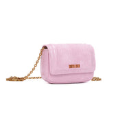 Bolsa Transversal Santa Lolla Rosa Croco Corrente