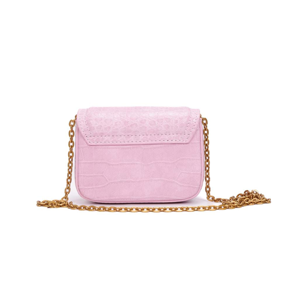 Bolsa Transversal Santa Lolla Rosa Croco Corrente