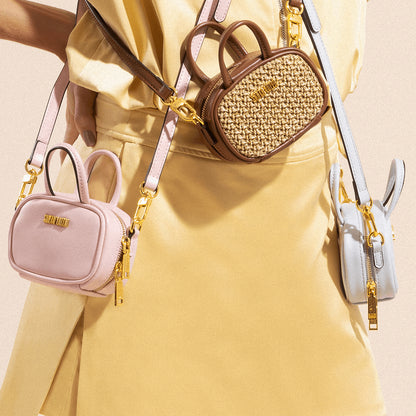 Bolsa Transversal Santa Lolla Rosa Pequena Soft