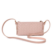 Bolsa Transversal Santa Lolla Rosa Tresse Zíper