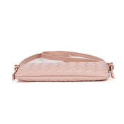 Bolsa Transversal Santa Lolla Rosa Tresse Zíper