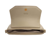 Bolsa Transversal Santa Lolla Taupe Aba Estruturada