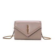 Bolsa Transversal Santa Lolla Taupe Alça Corrente