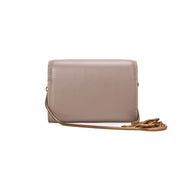 Bolsa Transversal Santa Lolla Taupe Alça Corrente