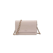 Bolsa Transversal Santa Lolla Taupe Corrente Dourada