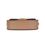 Bolsa Transversal Santa Lolla Taupe Fecho Dourado