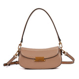 Bolsa Transversal Santa Lolla Taupe Fecho Dourado