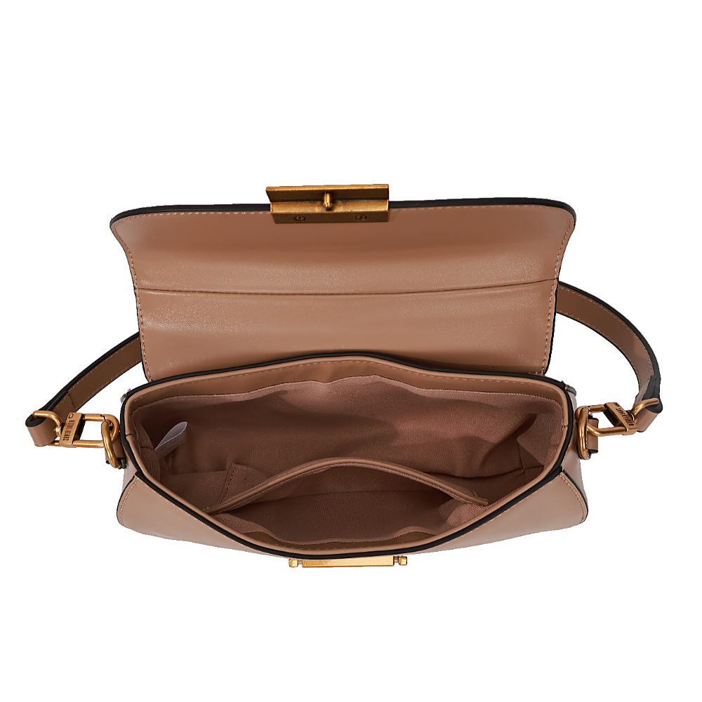 Bolsa Transversal Santa Lolla Taupe Fecho Dourado