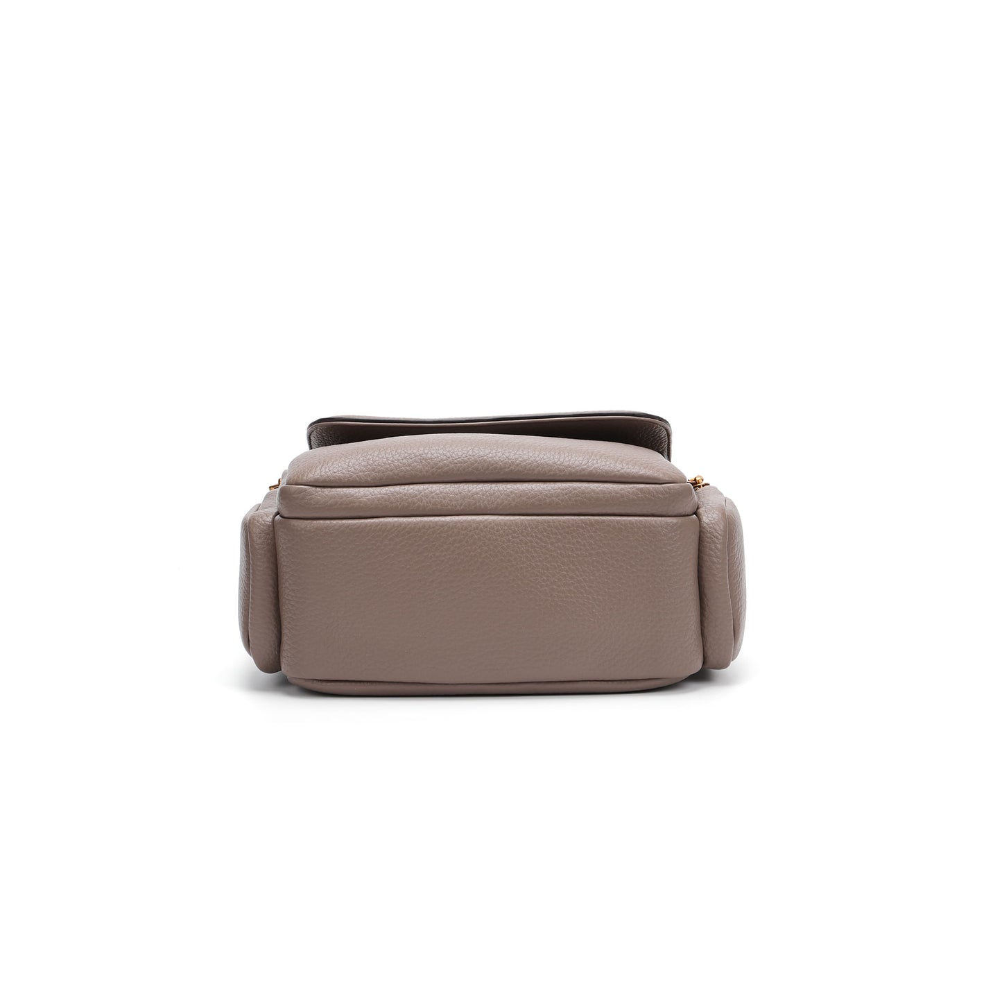 Bolsa Transversal Santa Lolla Taupe Zíper Duplo