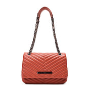 Bolsa Transversal Santa Lolla Terracota Alça Corrente