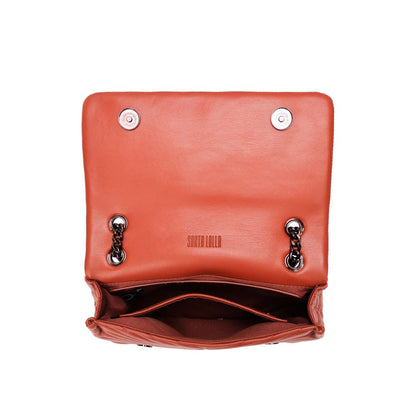 Bolsa Transversal Santa Lolla Terracota Alça Corrente