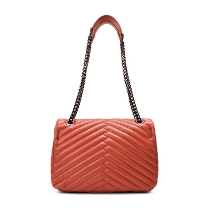 Bolsa Transversal Santa Lolla Terracota Alça Corrente