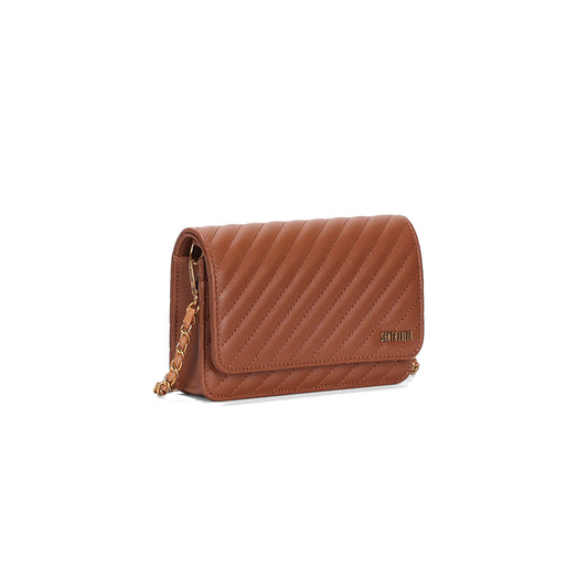 Bolsa Transversal Santa Lolla Terracota Alça Corrente