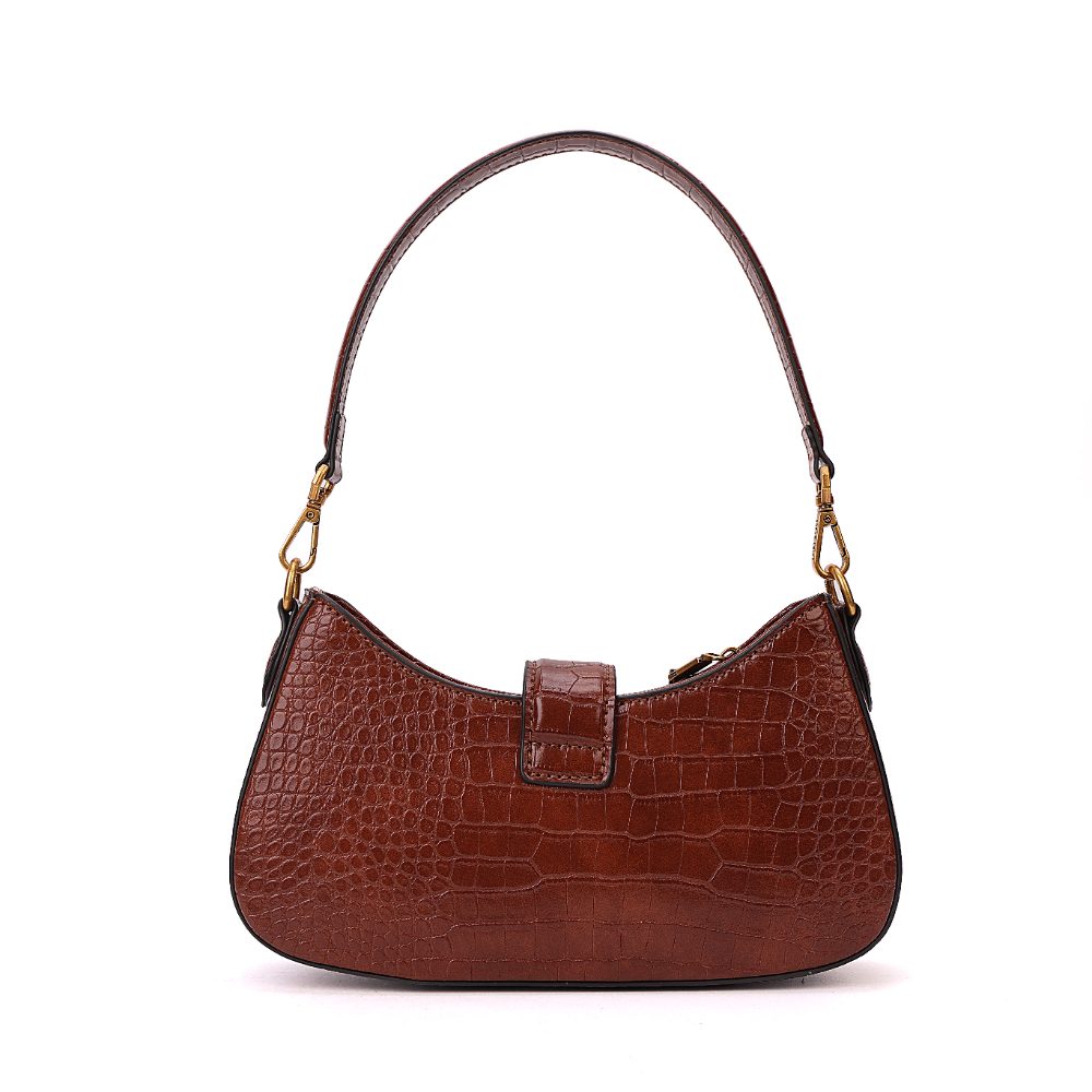 Bolsa Transversal Santa Lolla Terracota Croco Pequena