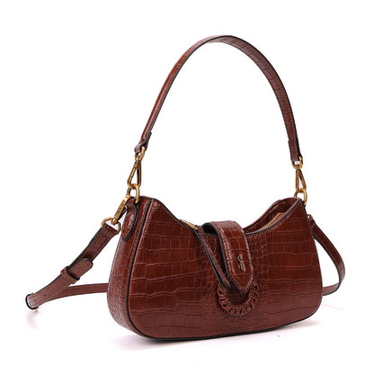 Bolsa Transversal Santa Lolla Terracota Croco Pequena