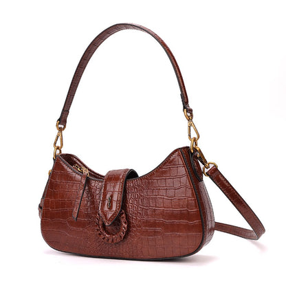 Bolsa Transversal Santa Lolla Terracota Croco Pequena