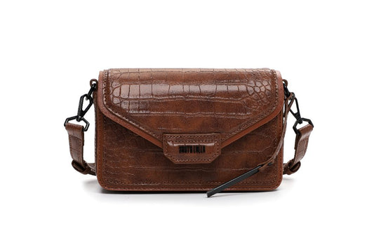 Bolsa Transversal Santa Lolla Terracota Croco Pequena