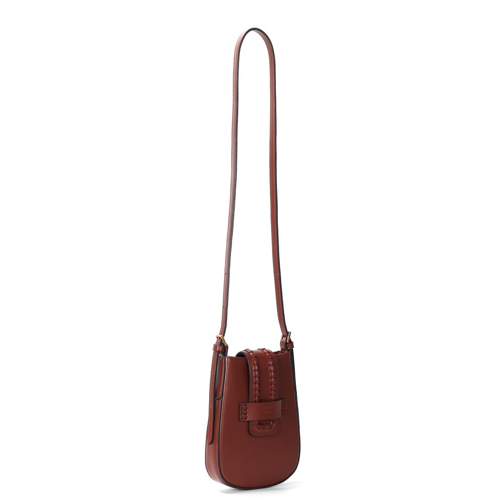 Bolsa Transversal Santa Lolla Terracota Tiras Trançadas