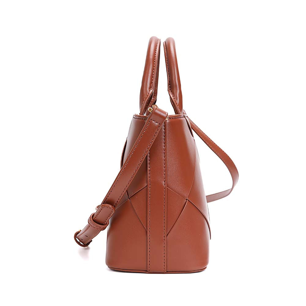 Bolsa Transversal Santa Lolla Terracota Trama Geométrica
