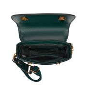 Bolsa Transversal Santa Lolla Verde Alça Têxtil