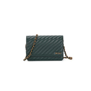 Bolsa Transversal Santa Lolla Verde Matelassê Corrente
