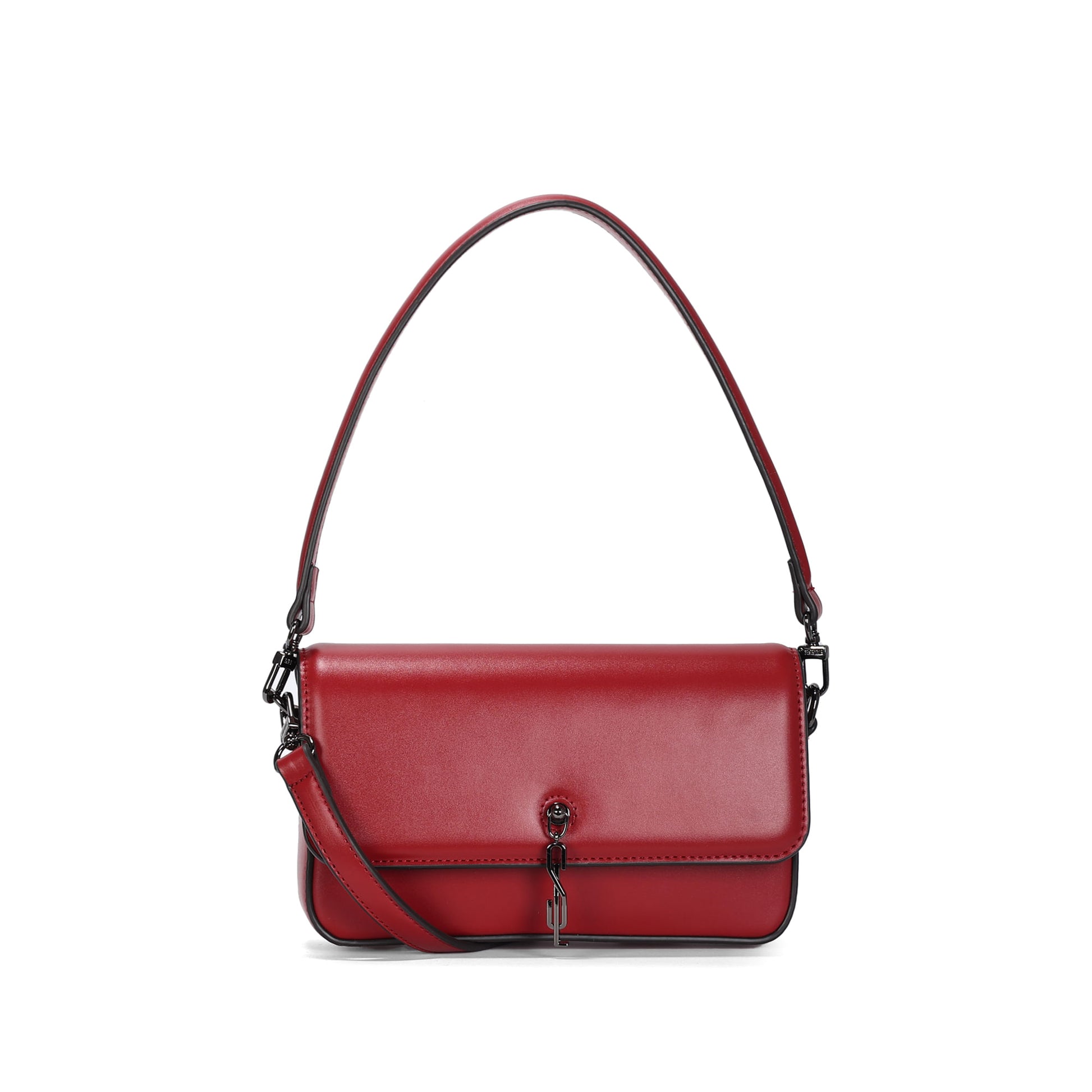 Bolsa Transversal Santa Lolla Vermelha Aba Vivo Preto