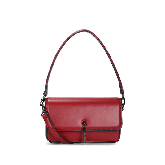 Bolsa Transversal Santa Lolla Vermelha Aba Vivo Preto