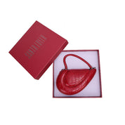Bolsa Transversal Santa Lolla Vermelha Croco Corrente
